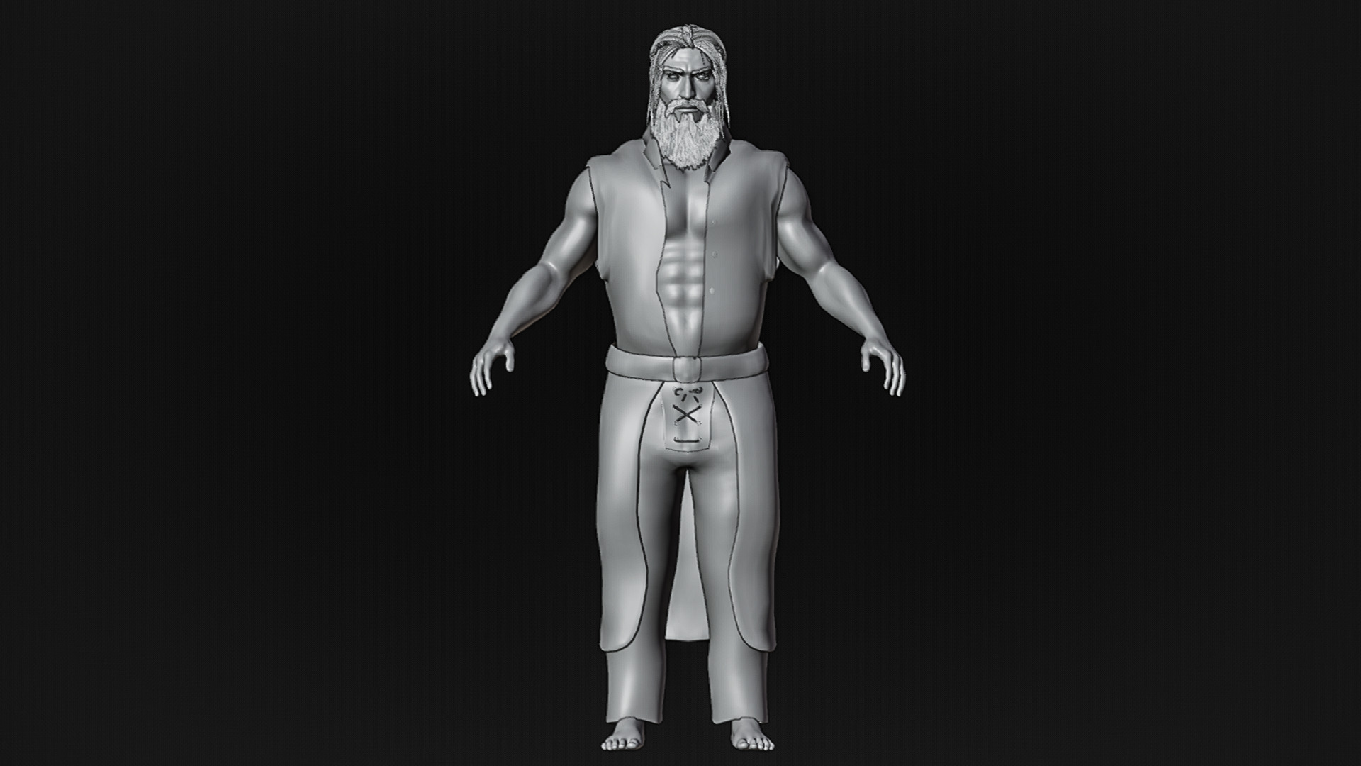 Ultra High Quality GodLike Character - Ready For Animation Low-poly 3D model_9