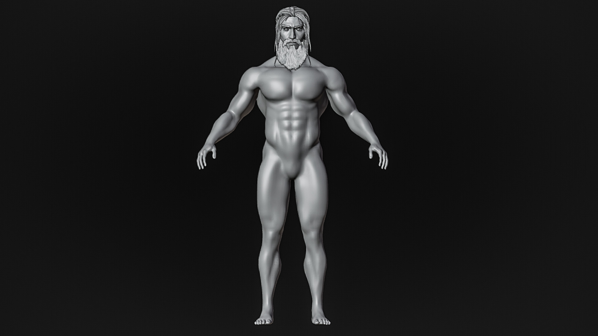 Ultra High Quality GodLike Character - Ready For Animation Low-poly 3D model_1