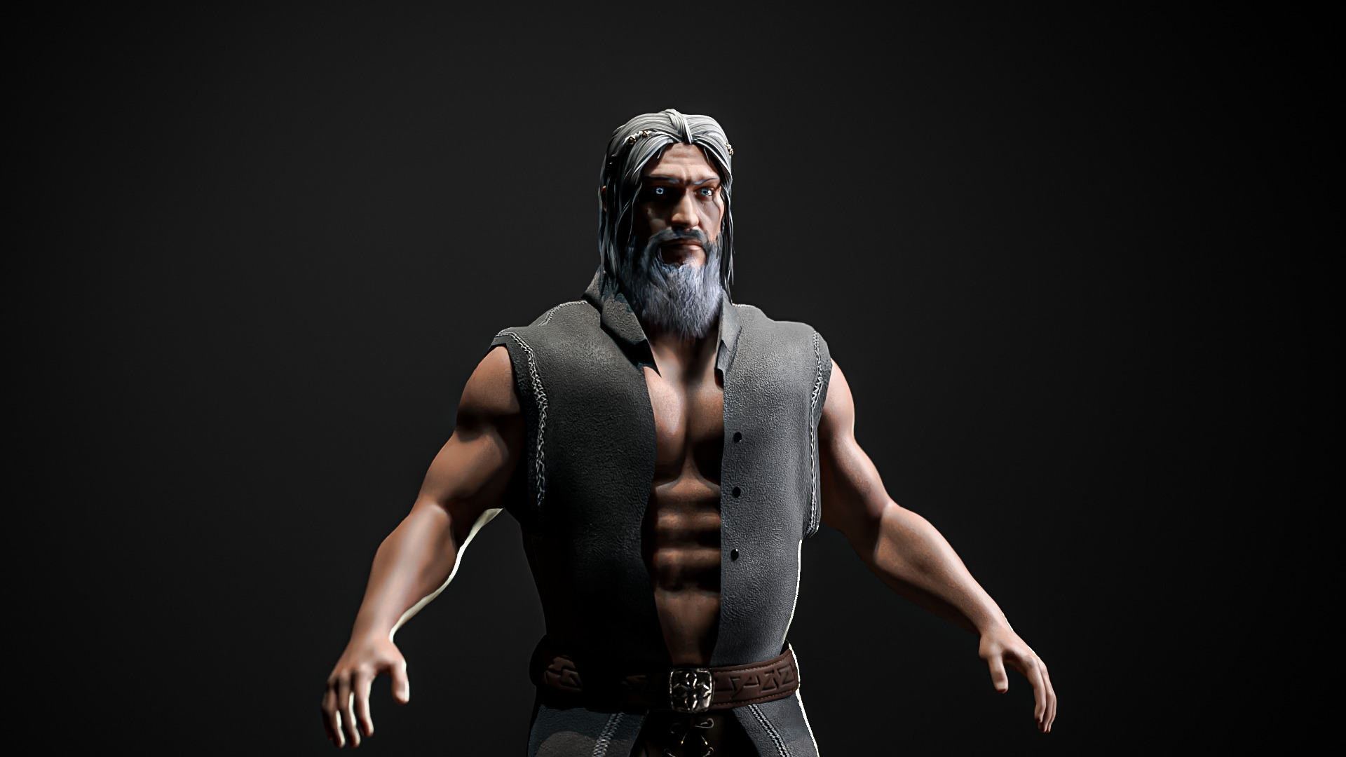 Ultra High Quality GodLike Character - Ready For Animation Low-poly 3D model_5