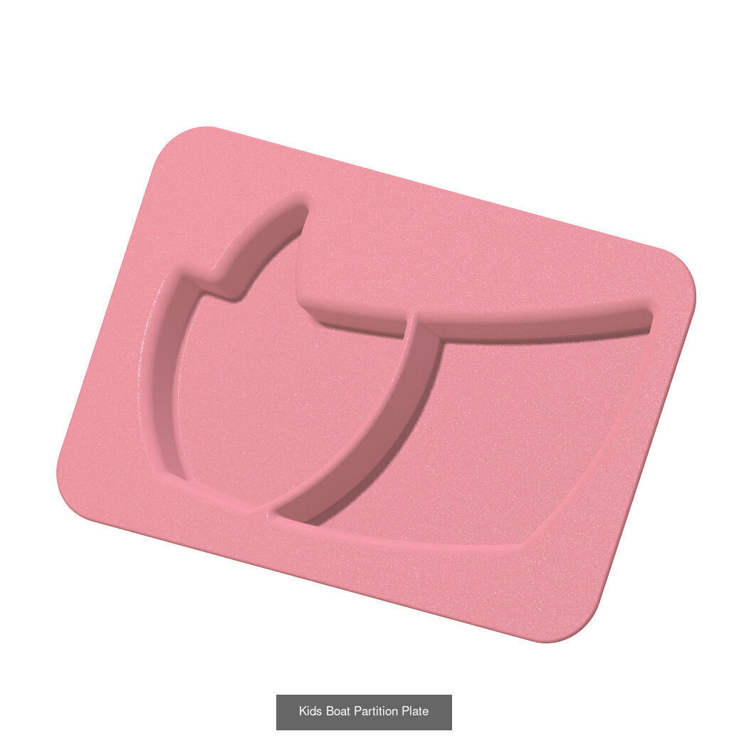 KIDS PREMIUM FOOD PLATE PACK 3D Model Collection_6