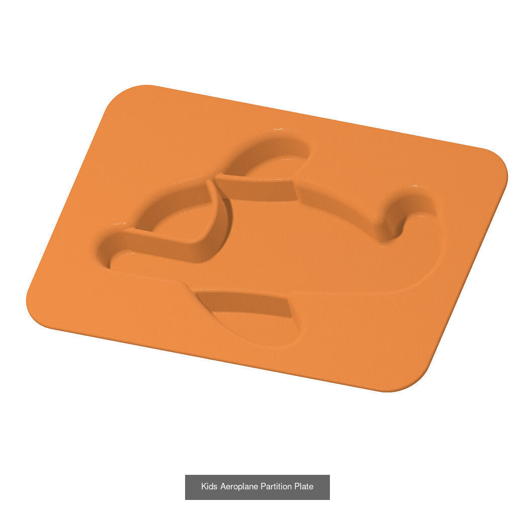 KIDS PREMIUM FOOD PLATE PACK 3D Model Collection_3