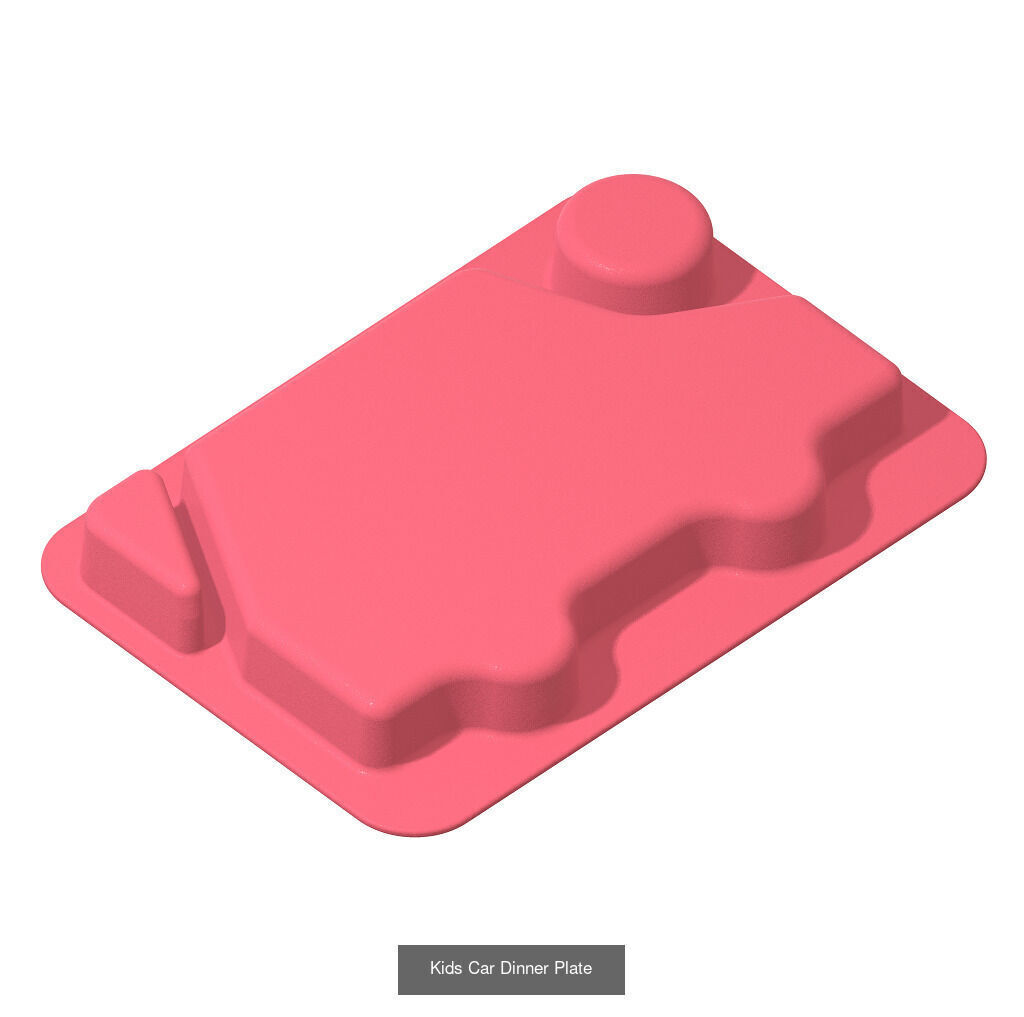 KIDS PREMIUM FOOD PLATE PACK 3D Model Collection_4