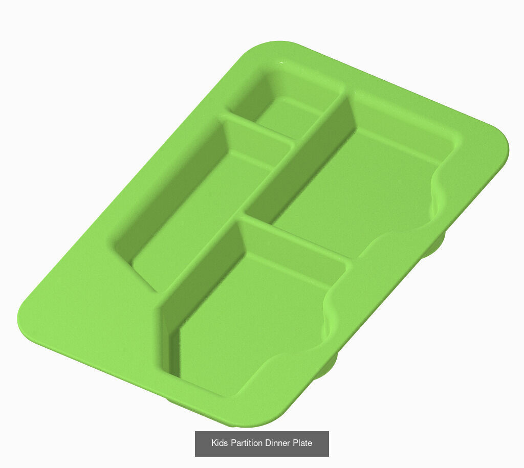 KIDS PREMIUM FOOD PLATE PACK 3D Model Collection_1