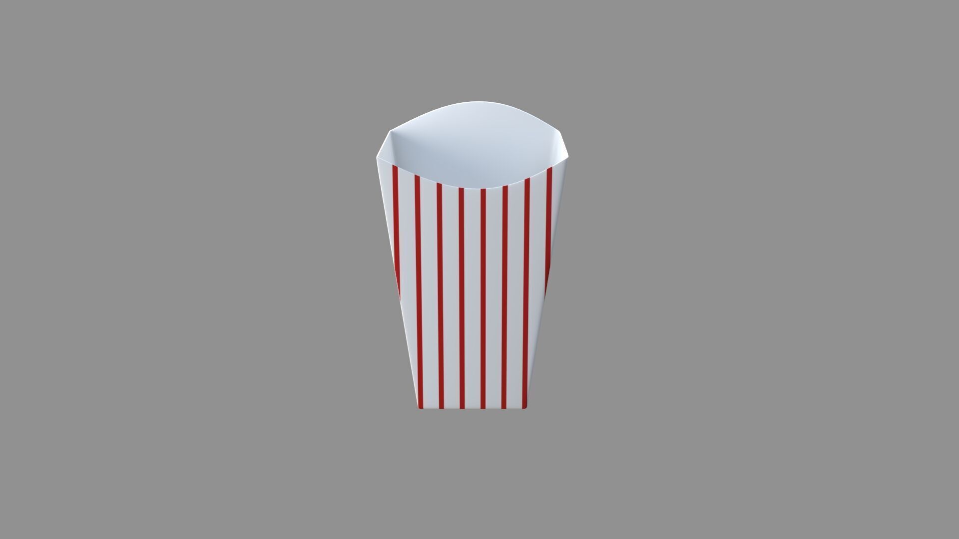 popcorn box 3D model_1
