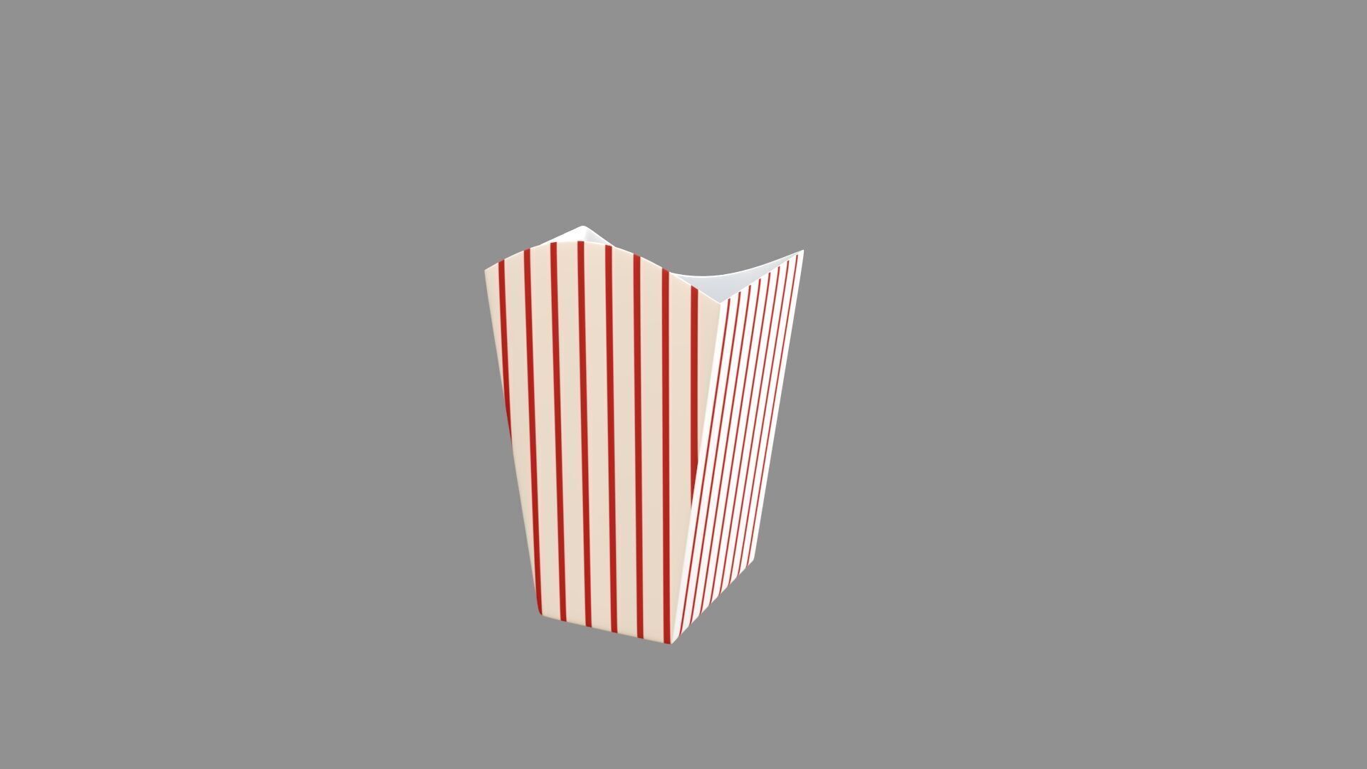 popcorn box 3D model_3