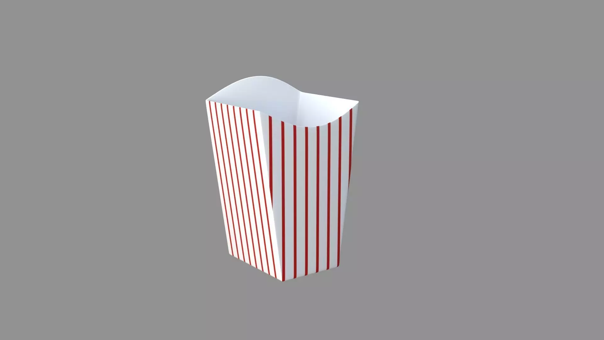 popcorn box 3D model_0