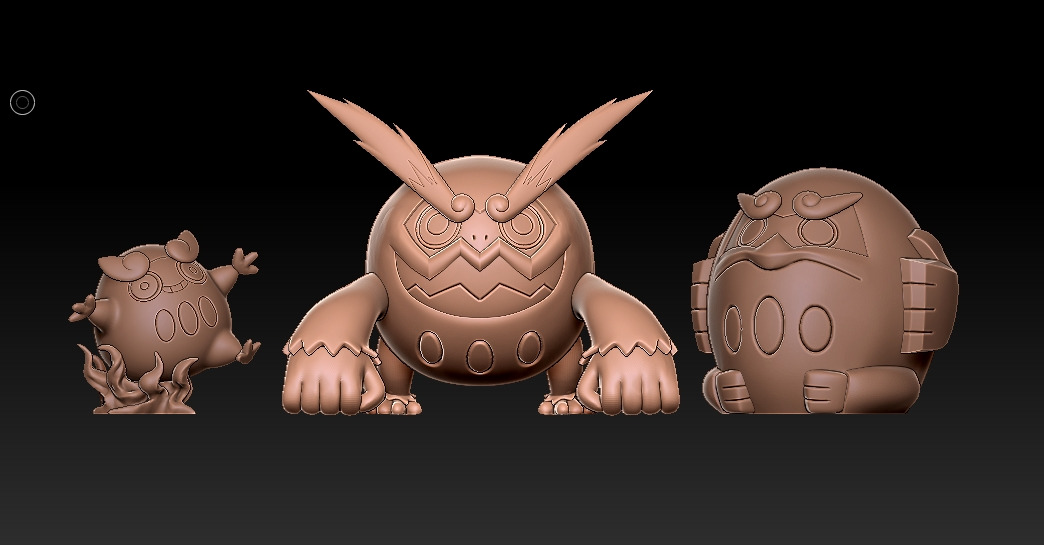 554 Darumaka 555 Darmanitan Pokemon 3d print model  3D print model_1