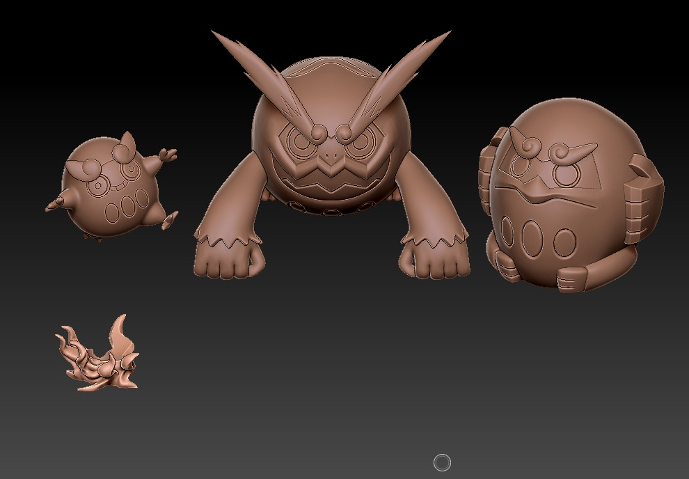 554 Darumaka 555 Darmanitan Pokemon 3d print model  3D print model_3