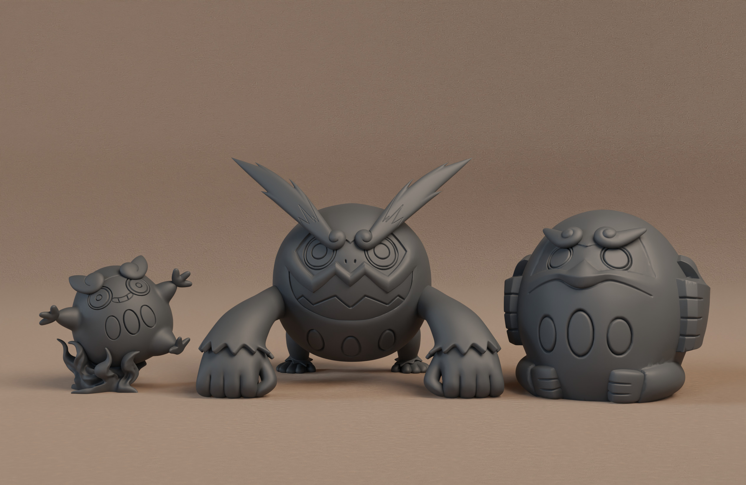 554 Darumaka 555 Darmanitan Pokemon 3d print model  3D print model_2