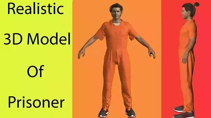 Prisoner Low-poly 3D model