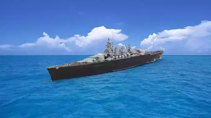 Littorio-class battleship 3D model