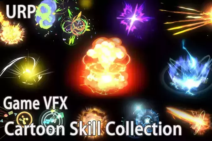 Unity Game VFX - Cartoon Skill Collection 3D model