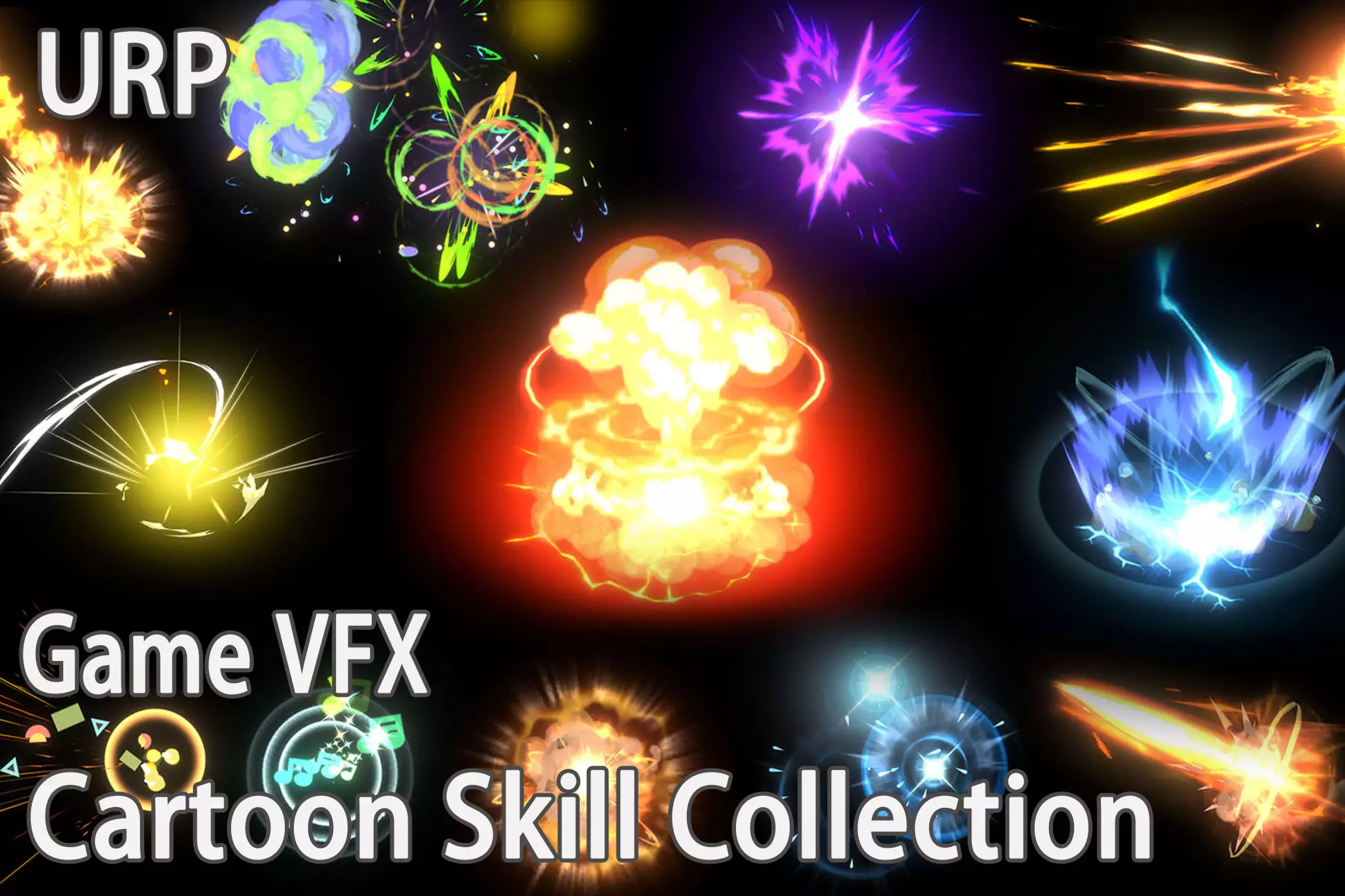 Unity Game VFX - Cartoon Skill Collection 3D model