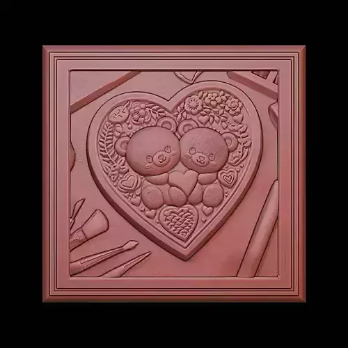 3d printable Valentine ornament 3D print model