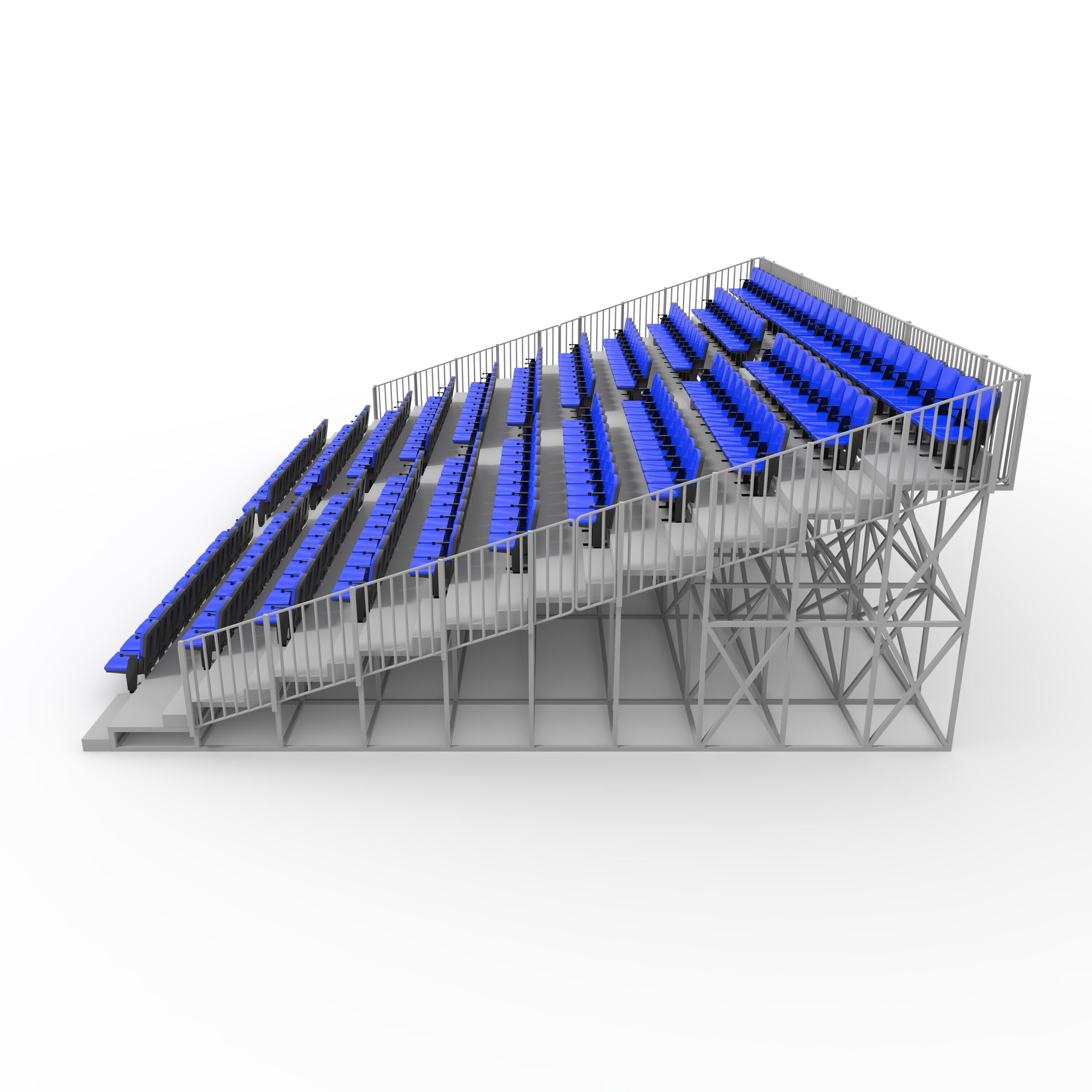 Bleachers 15 3D model_4