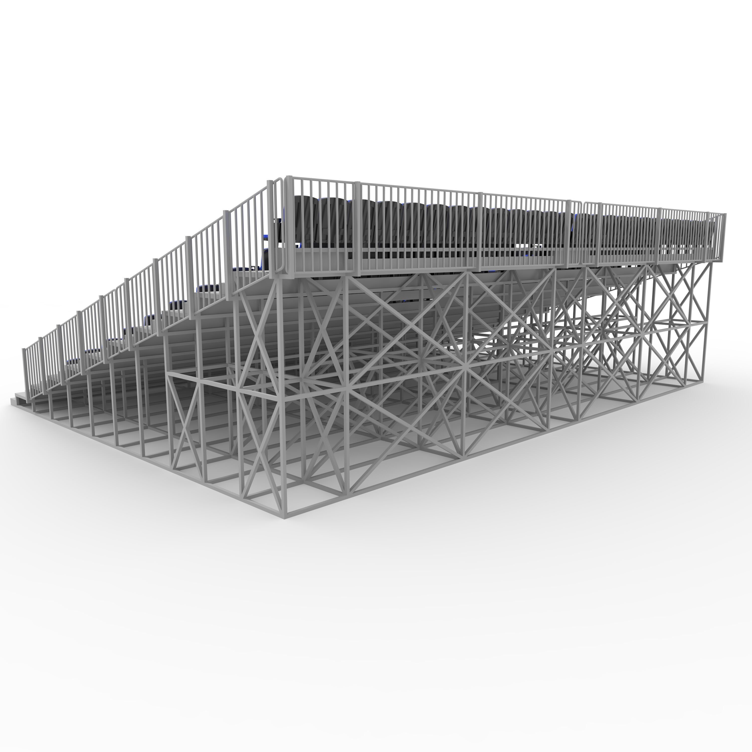 Bleachers 15 3D model_14