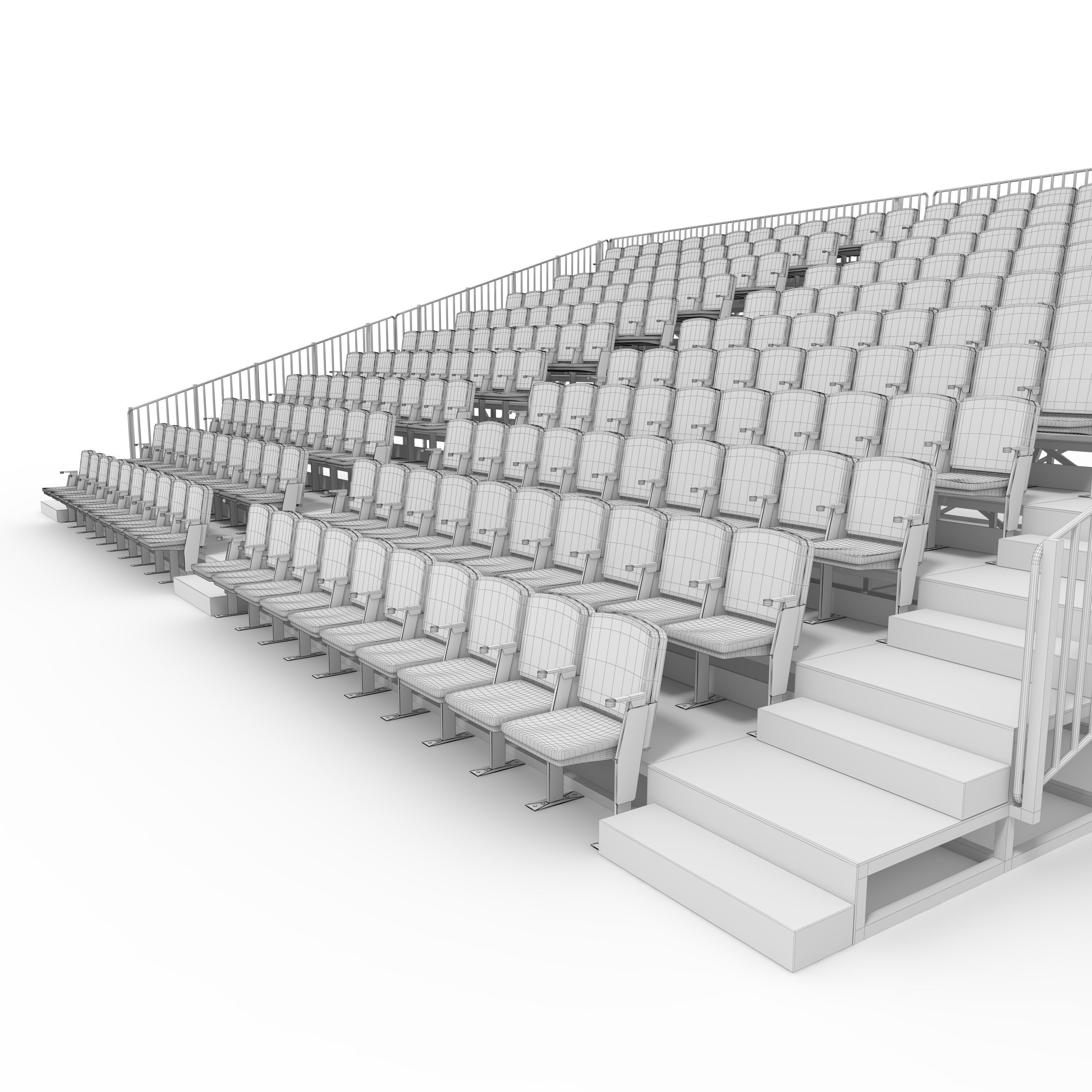 Bleachers 15 3D model_21