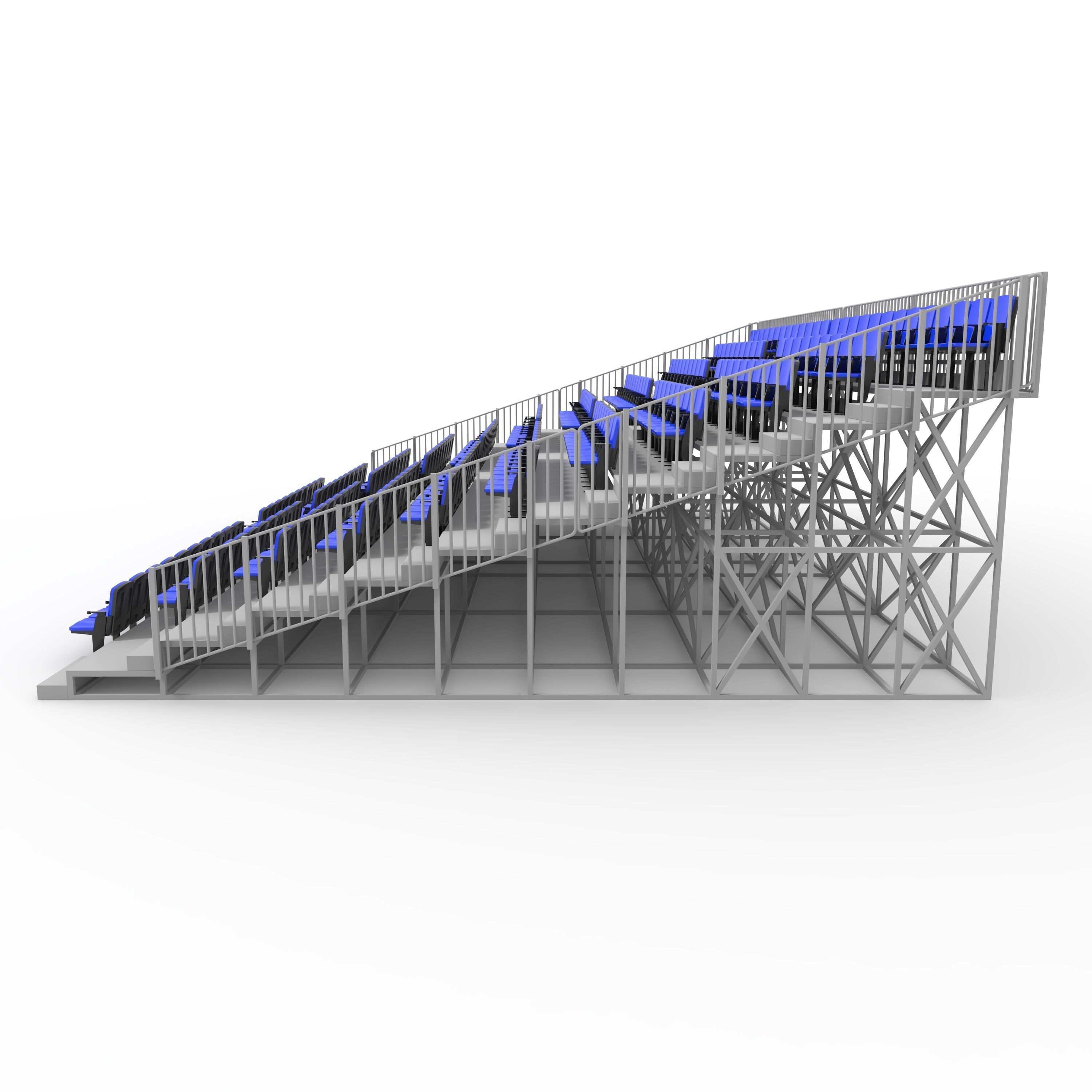 Bleachers 15 3D model_12