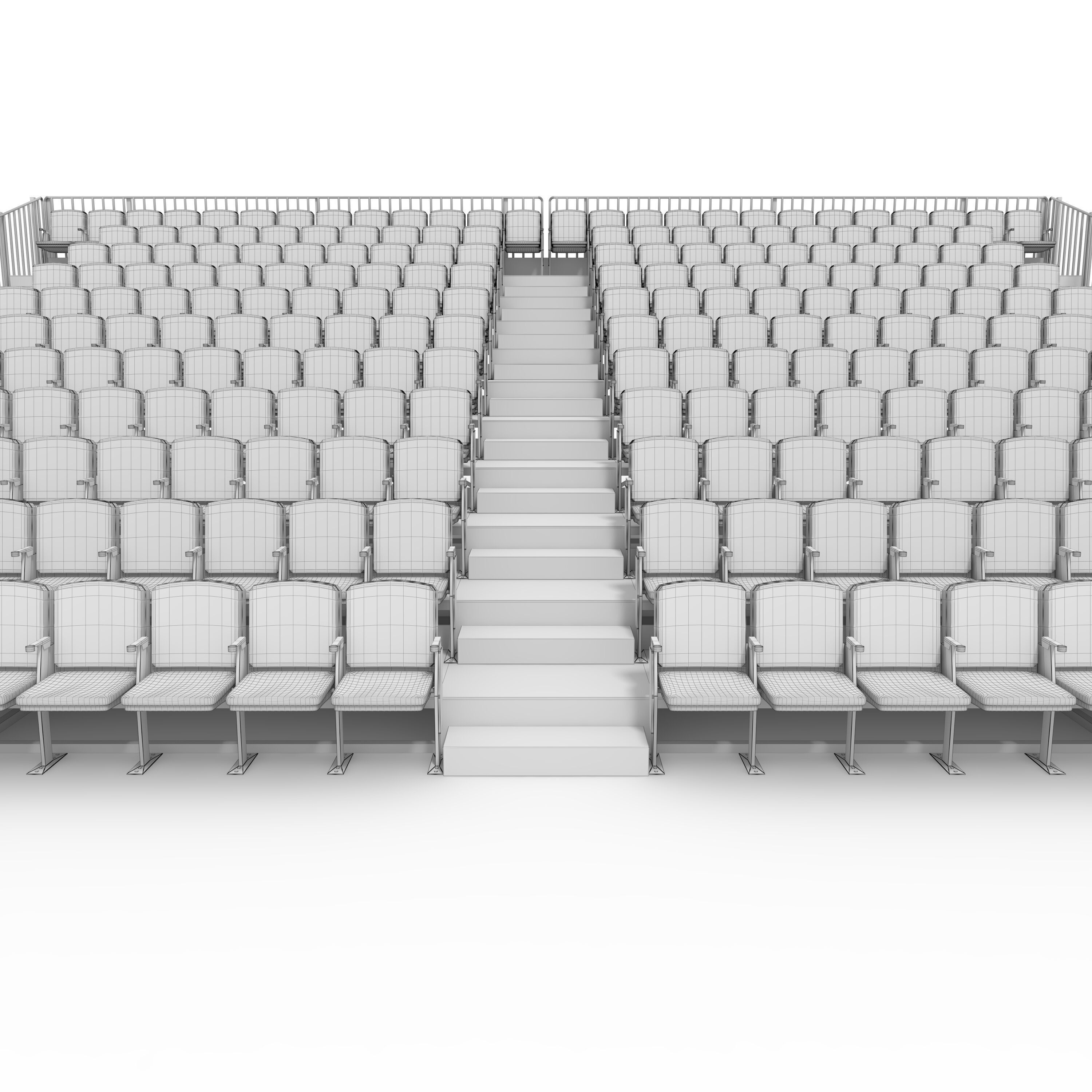 Bleachers 15 3D model_19