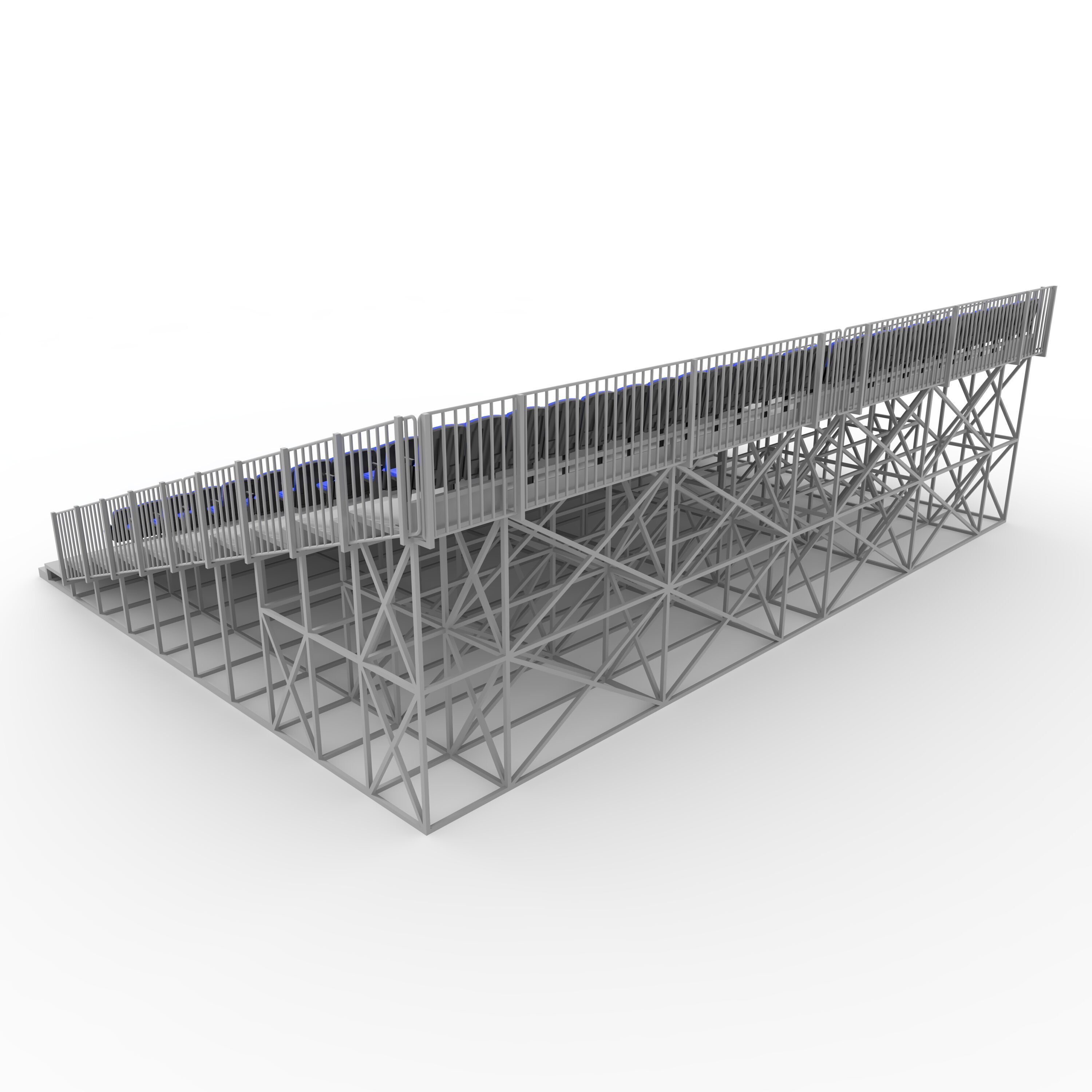 Bleachers 15 3D model_6