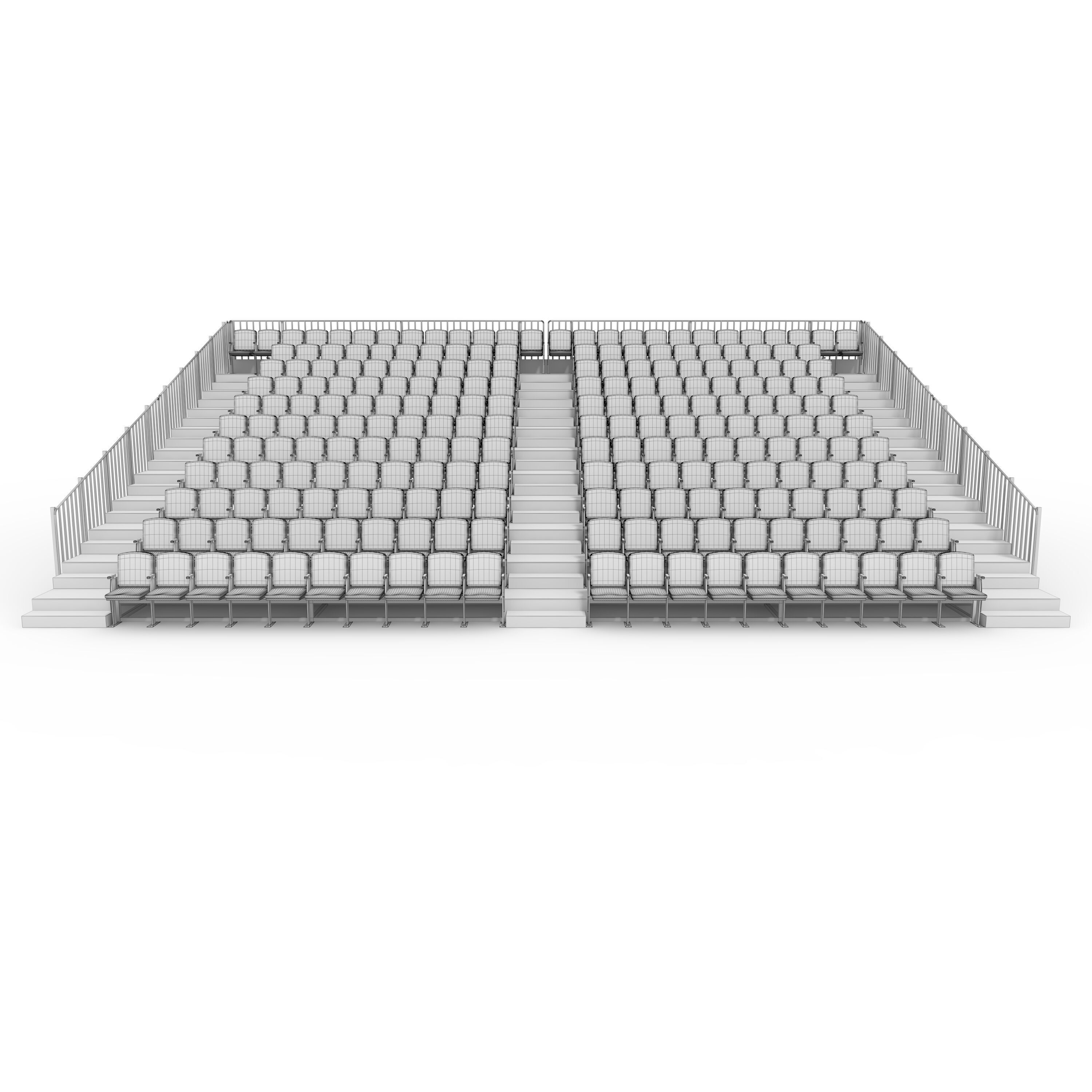 Bleachers 15 3D model_11