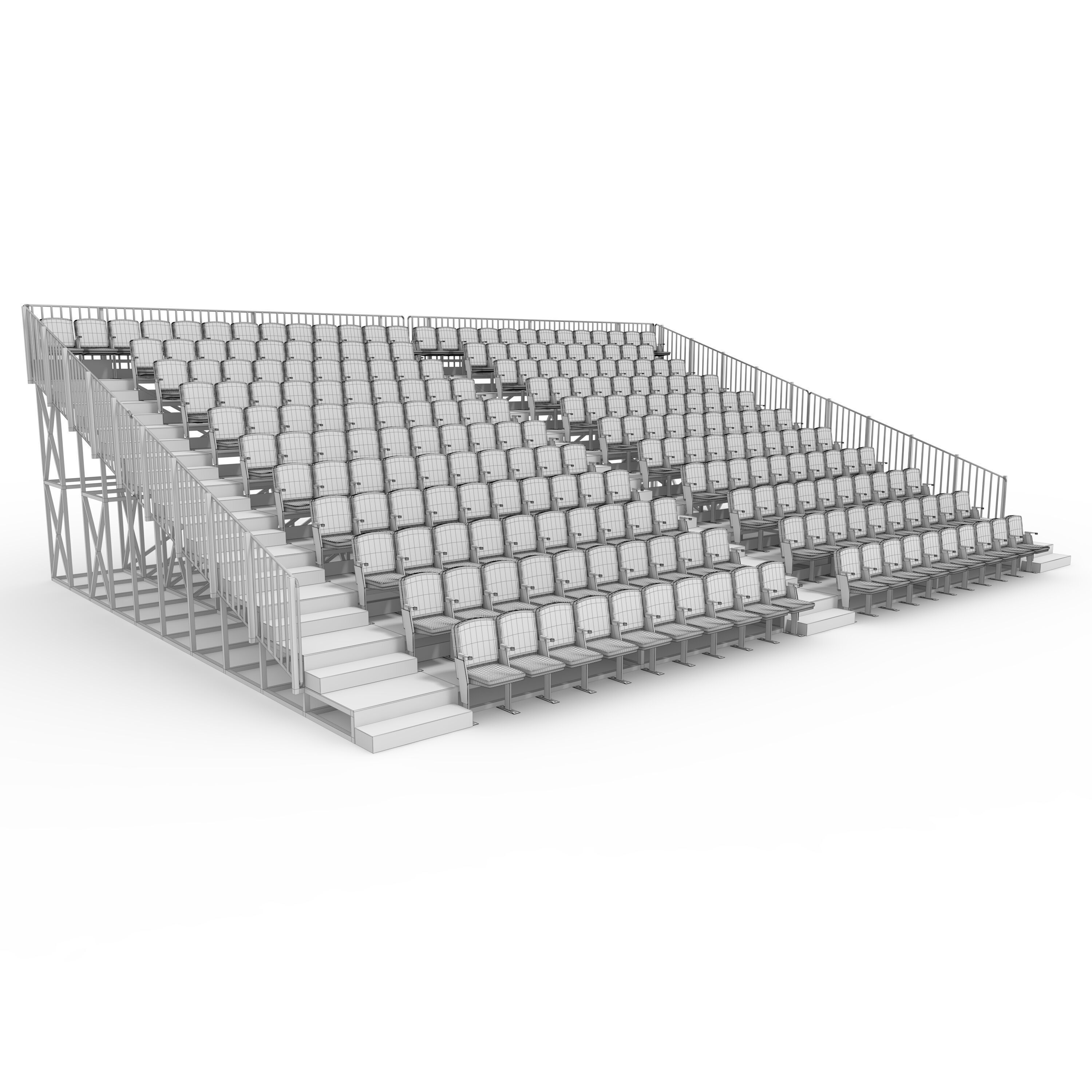Bleachers 15 3D model_9