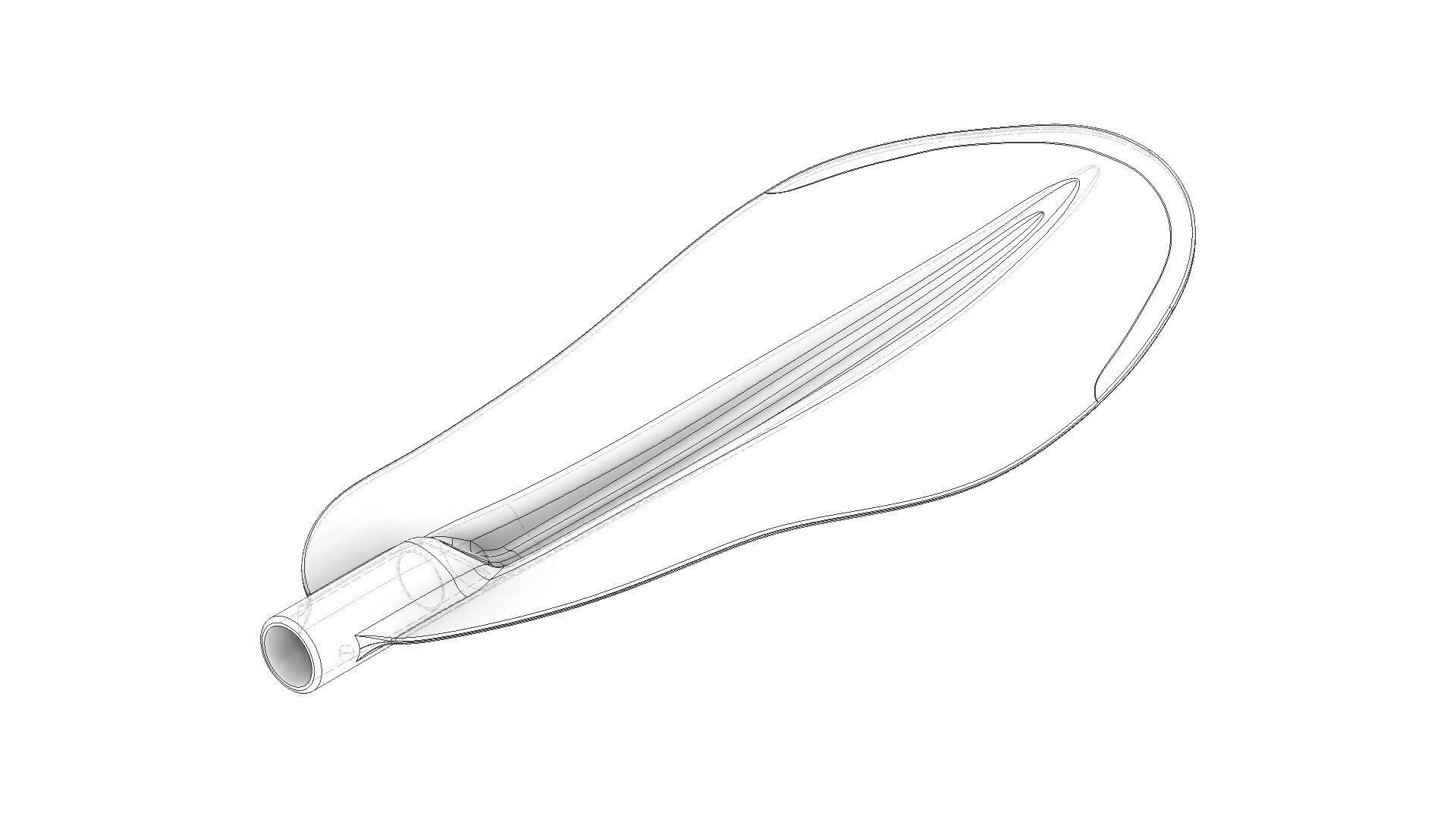 Paddle blade  3D print model_5