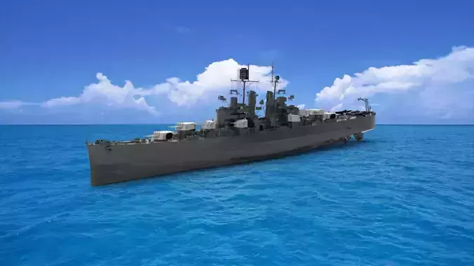 USS Montpelier 3D model