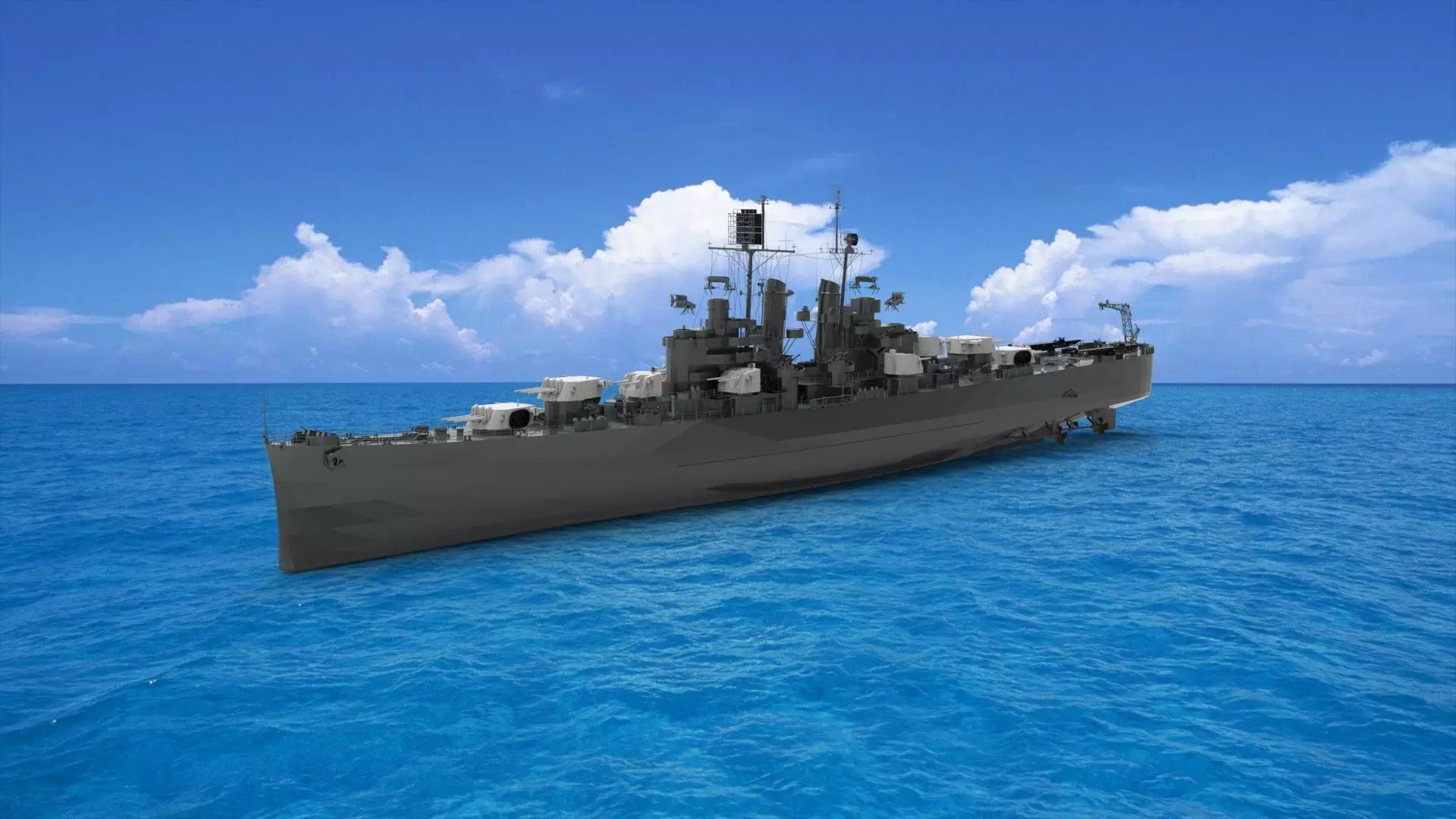 USS Montpelier 3D model_0