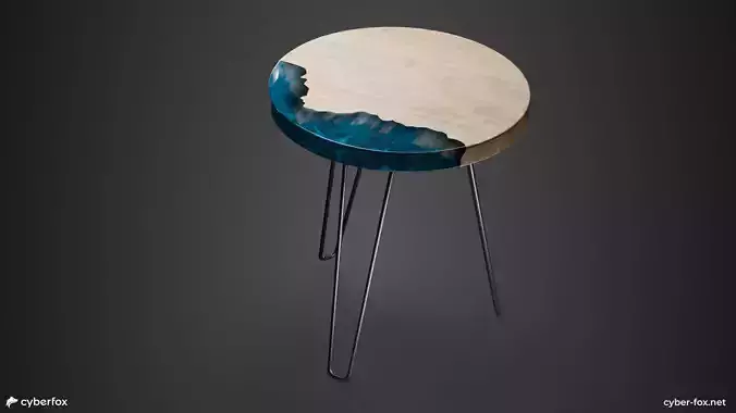 Coffee Table with Epoxy Resin