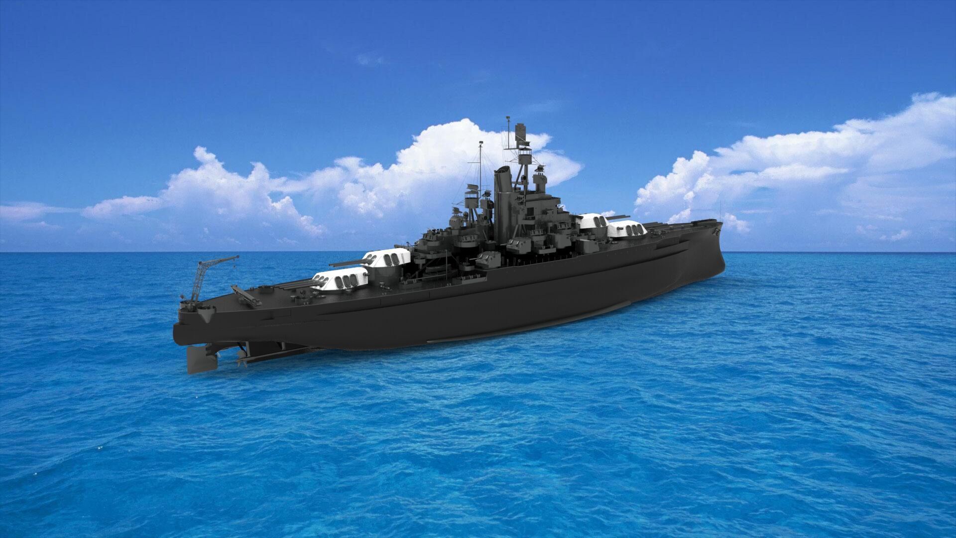USS Nevada 3D model_1