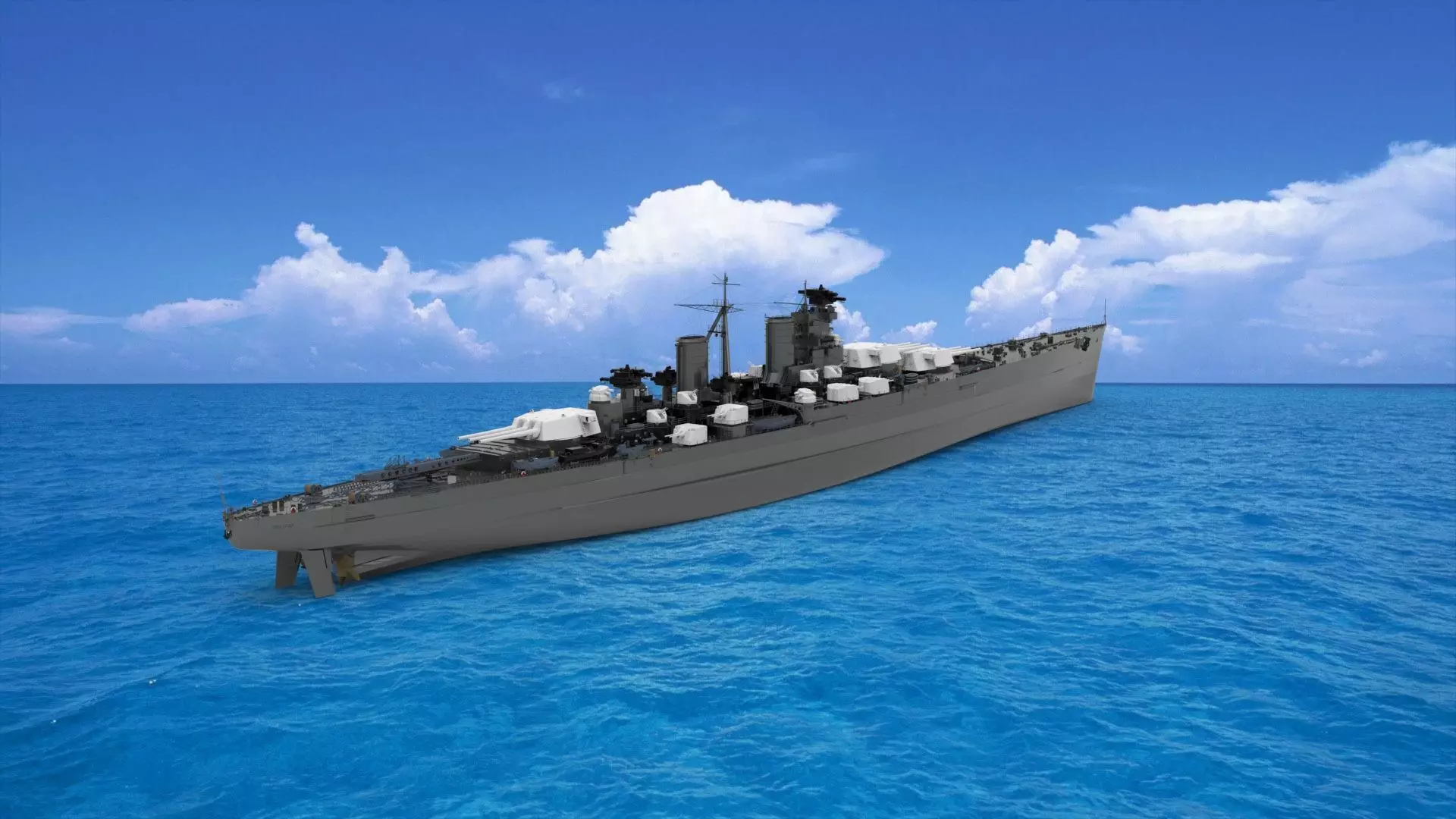 Russian battleship Poltava 3D model_0