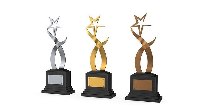 Trophy Stars 3D model
