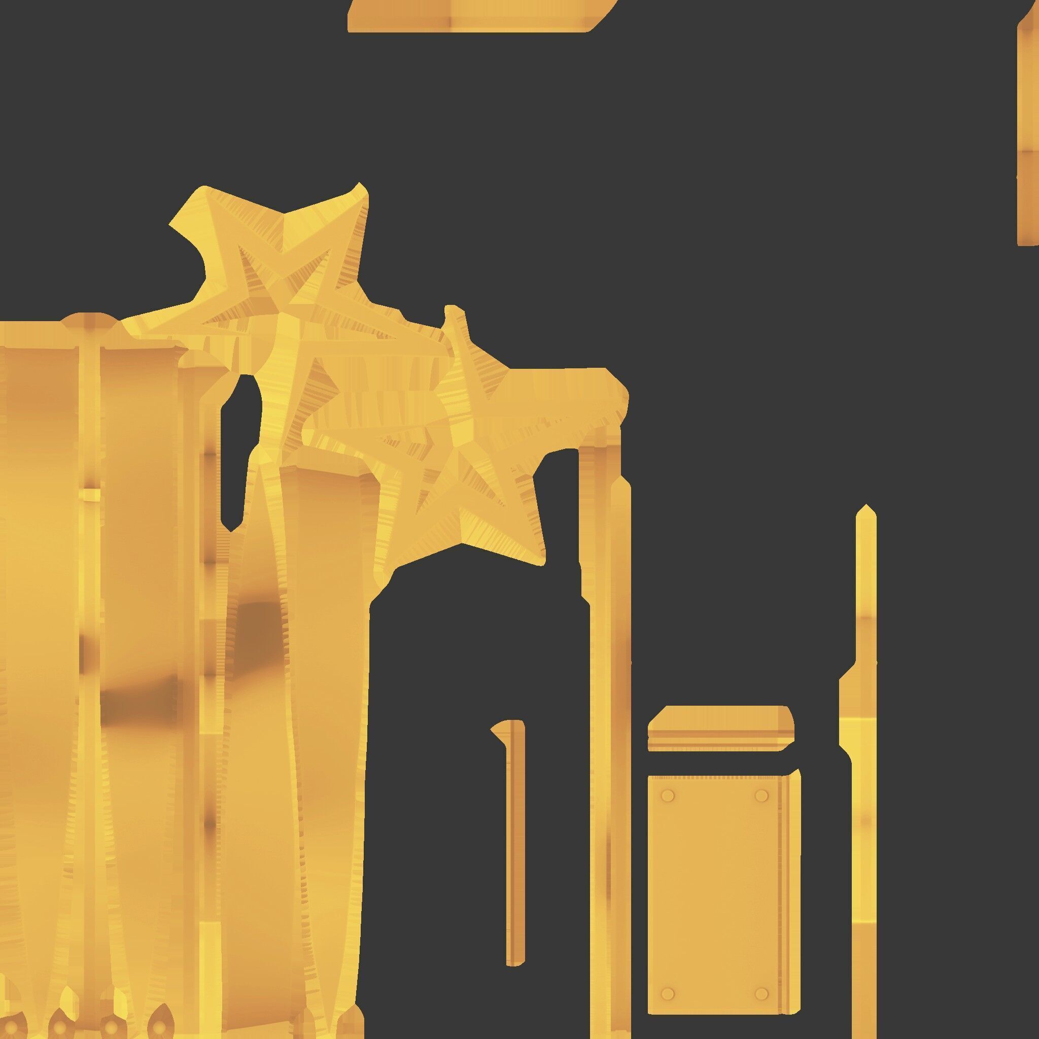 Trophy Stars 3D model_10