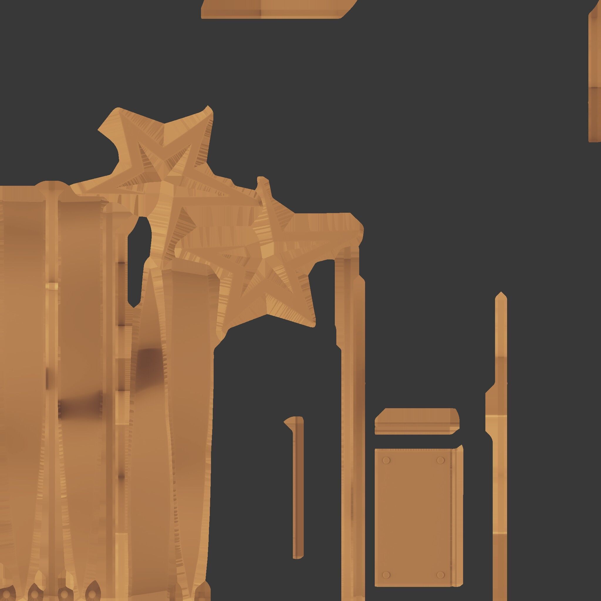 Trophy Stars 3D model_9