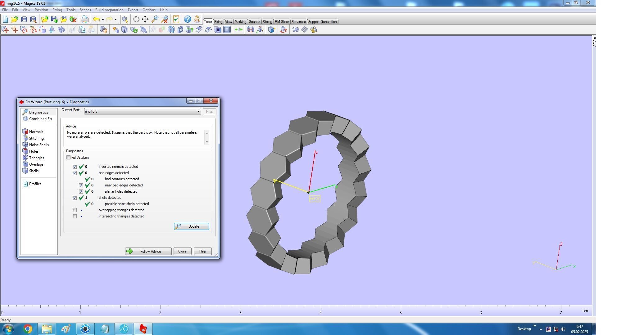 Ring Honeycomb Beehive Without Diamond USA 6 3D print model_11