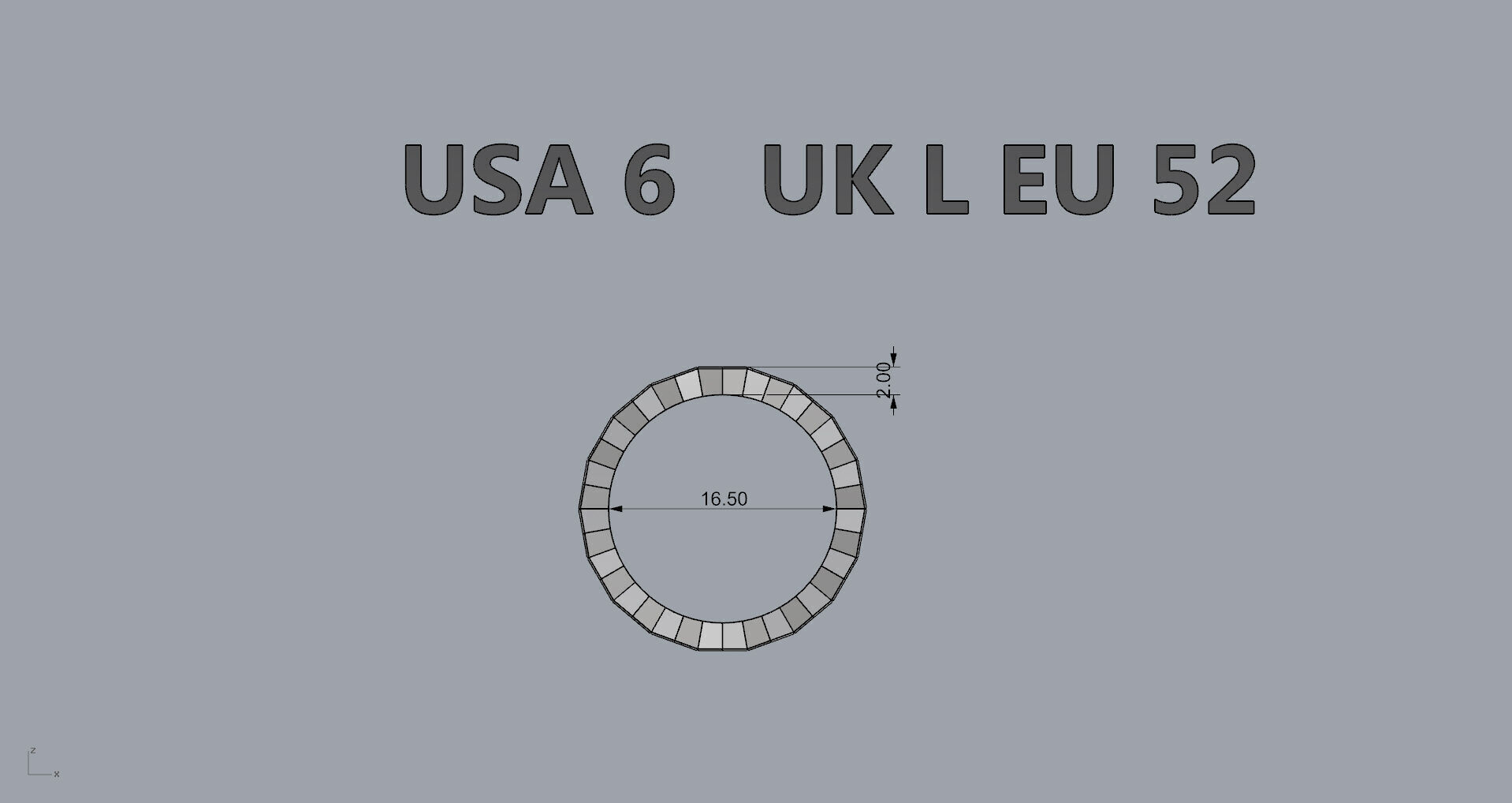 Ring Honeycomb Beehive Without Diamond USA 6 3D print model_6