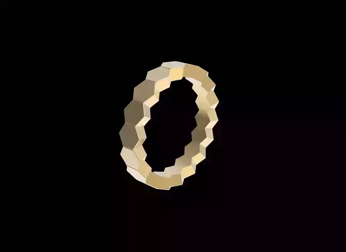  Ring Honeycomb Beehive Without Diamond  USA 6