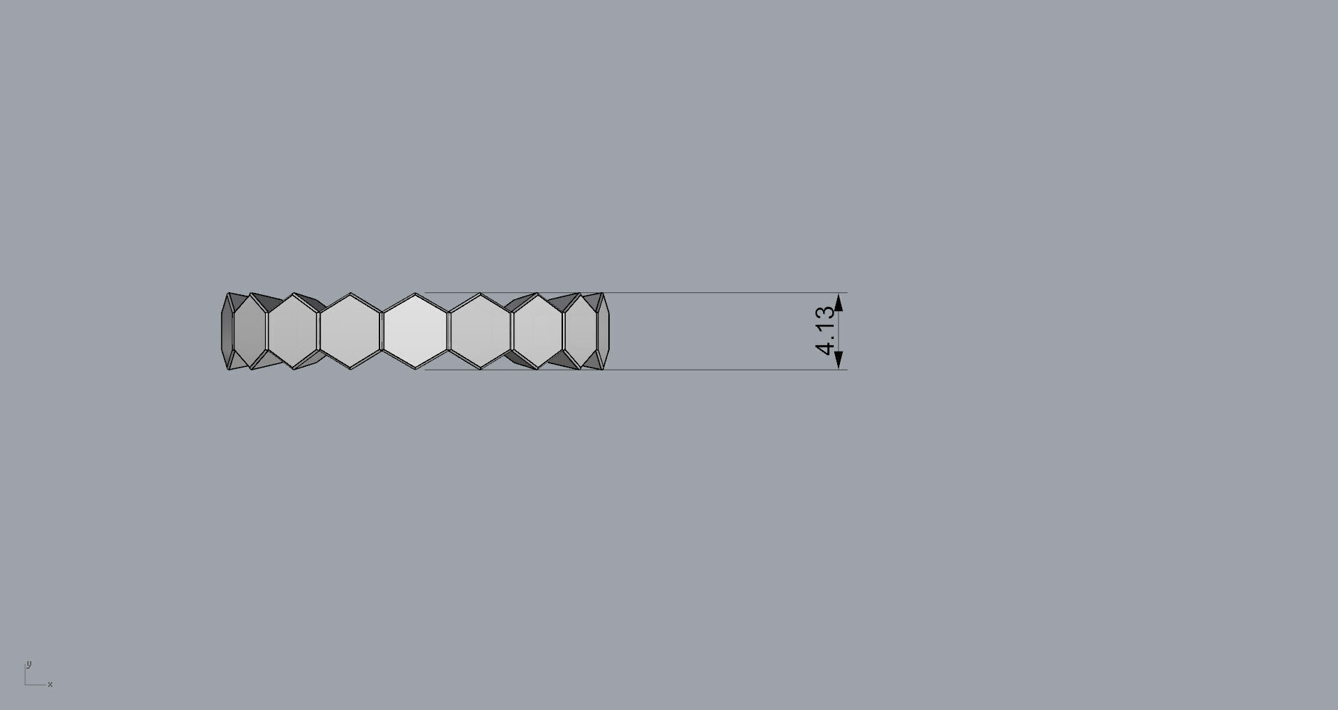 Ring Honeycomb Beehive Without Diamond USA 6 3D print model_7