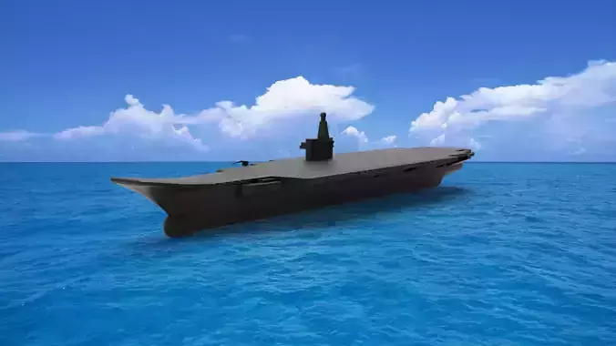 Russia Aircraft Carrier 3D model