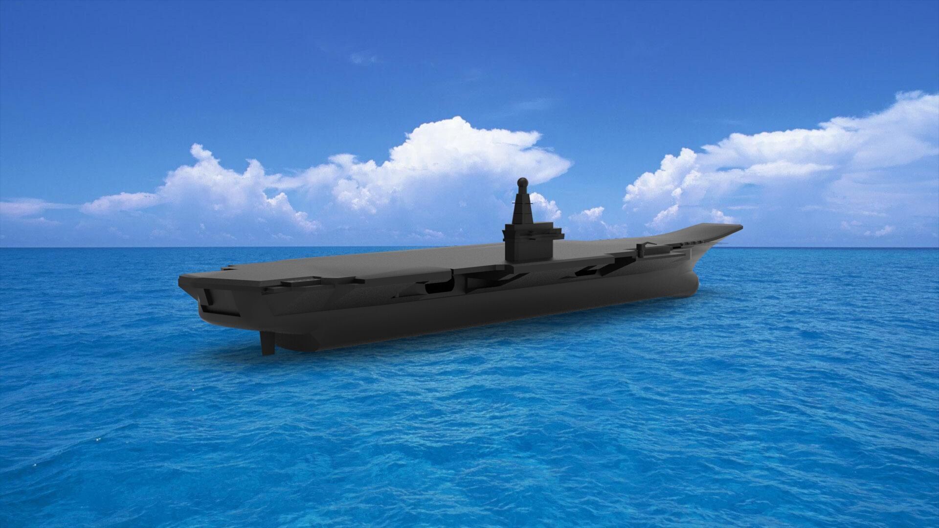 Russia Aircraft Carrier 3D model_1