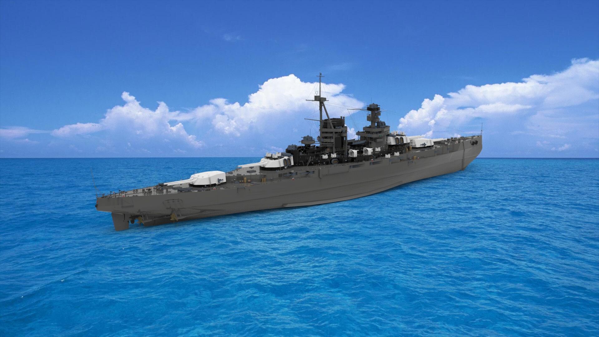 Russian battlecruiser Pyotr Velikiy 3D model_1