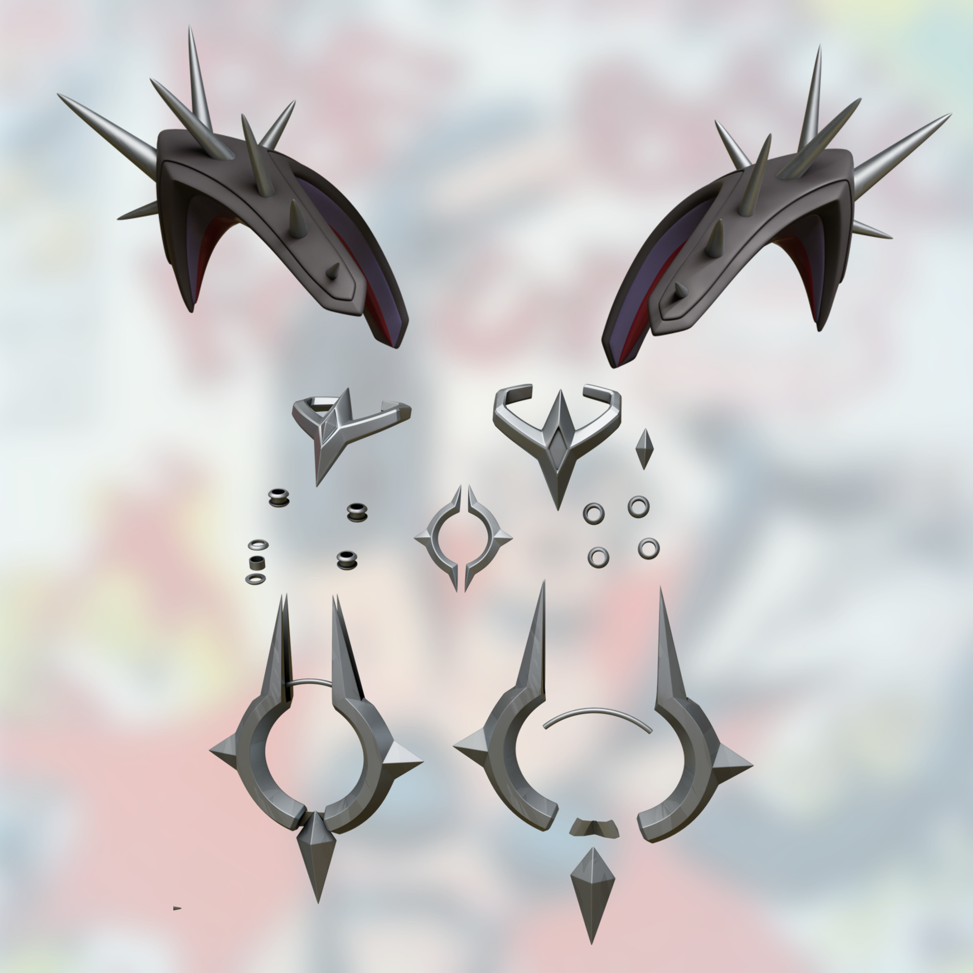 Susan Storm Malice Marvel Rivals cosplay kit 3D print model_28