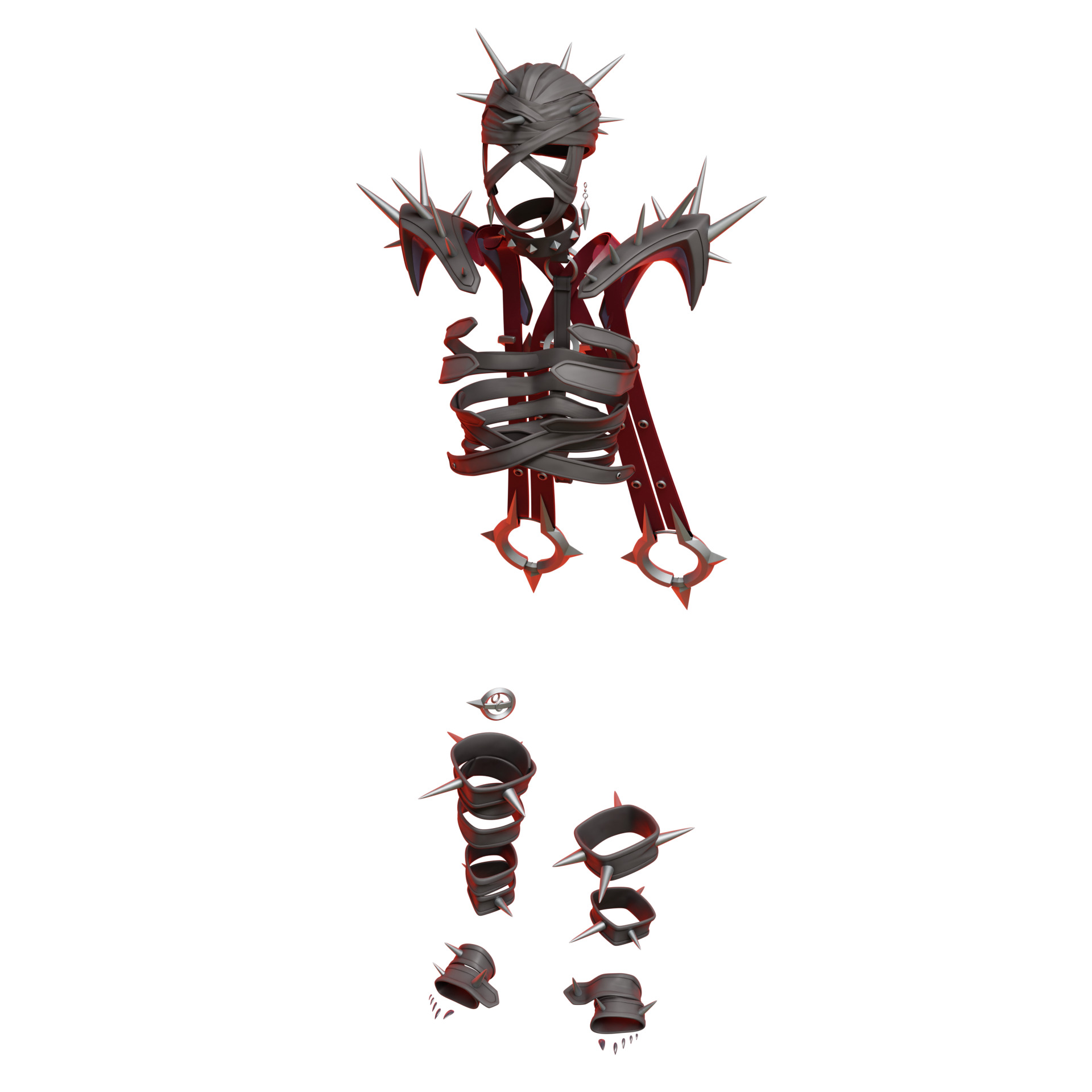 Susan Storm Malice Marvel Rivals cosplay kit 3D print model_30