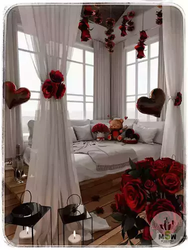 Valentines Nook Blender Scene - DAY