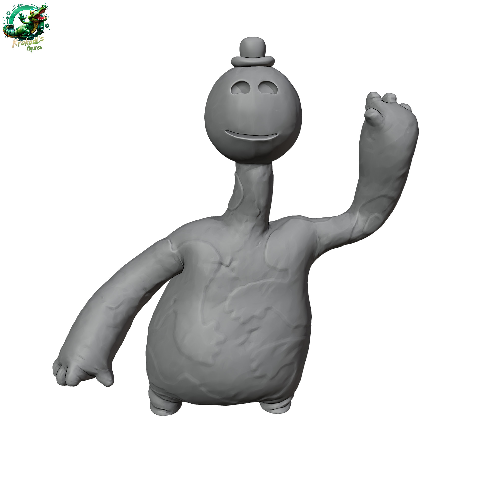 Doey the Doughman 3D print model_4