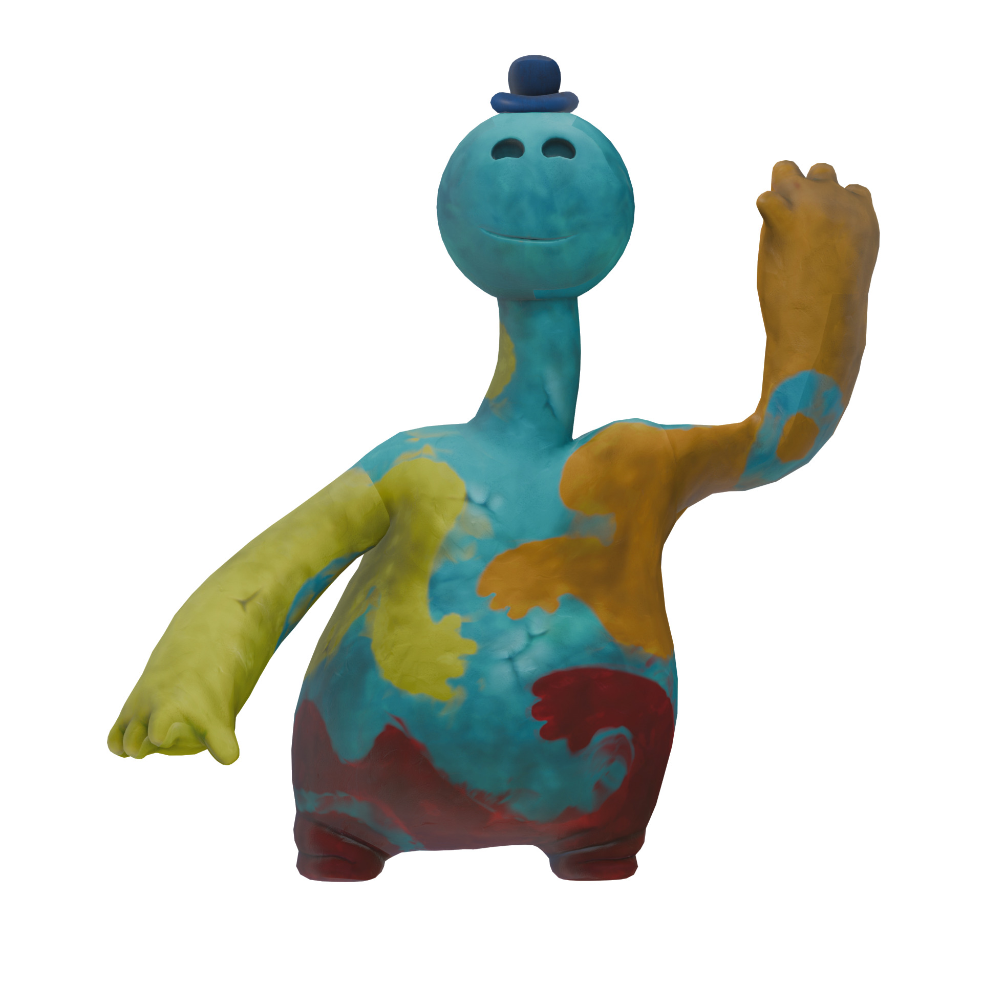 Doey the Doughman 3D print model_3