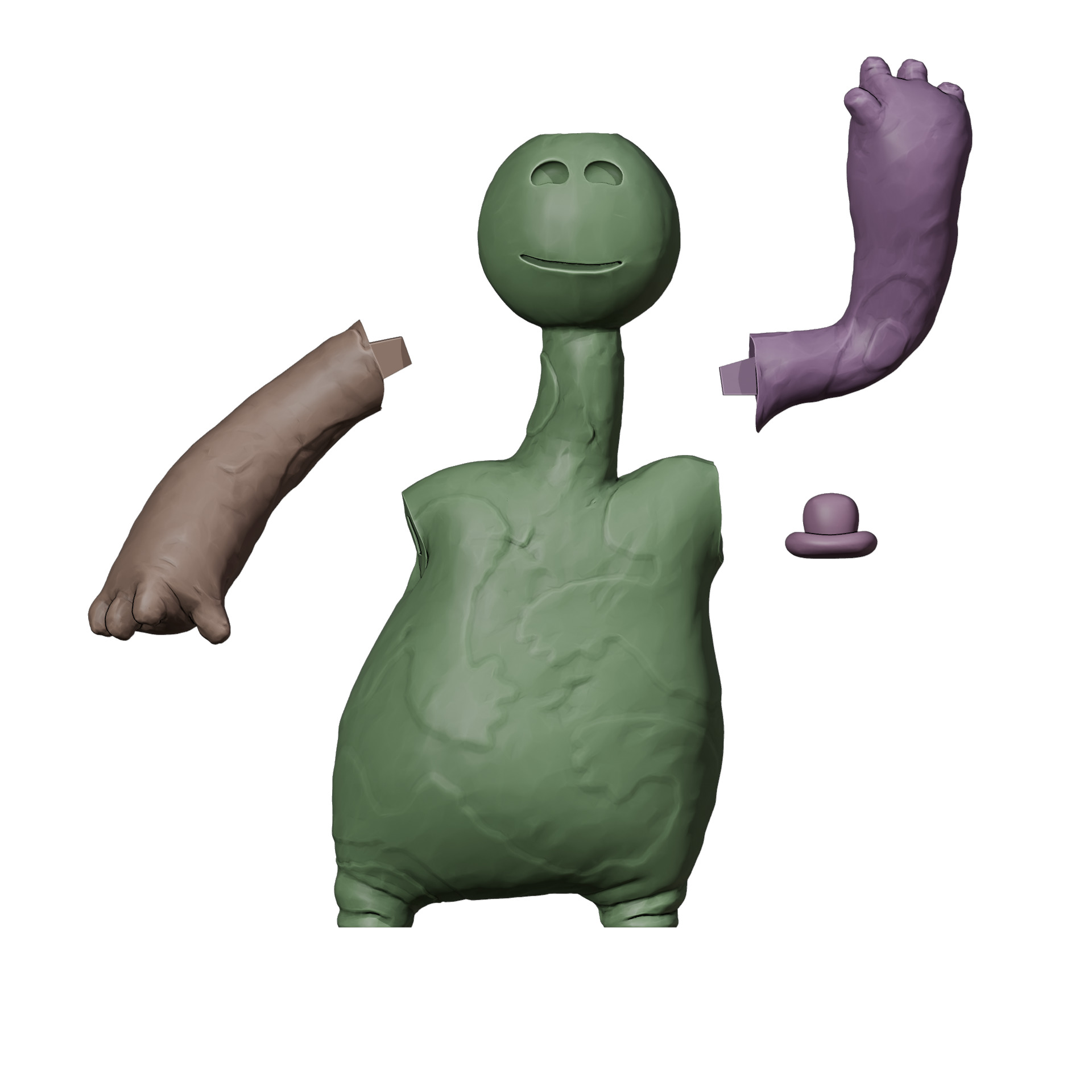 Doey the Doughman 3D print model_7