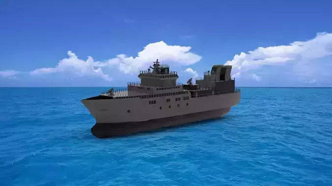 Ship a 3D model