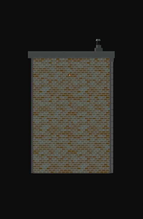 Stylized Low Poly Brick Apartment Compact Urban Building Low-poly 3D model_2